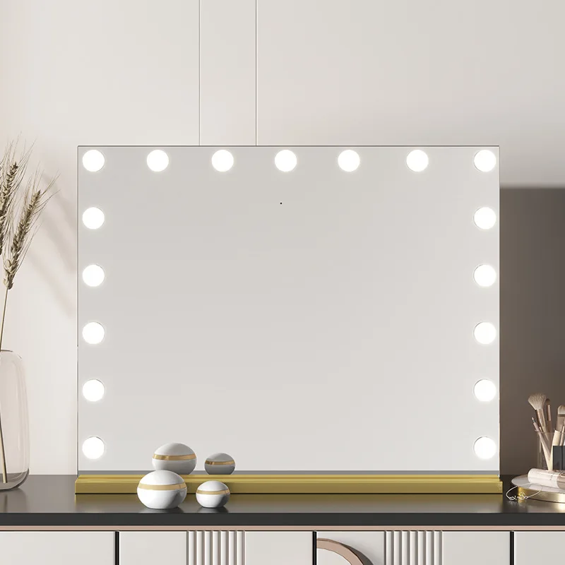 Hollywood Stars With The Same Fill Light Makeup Mirror,110V-240V,Dressing Room Rectangular mirror,Damage Compensation In Transit