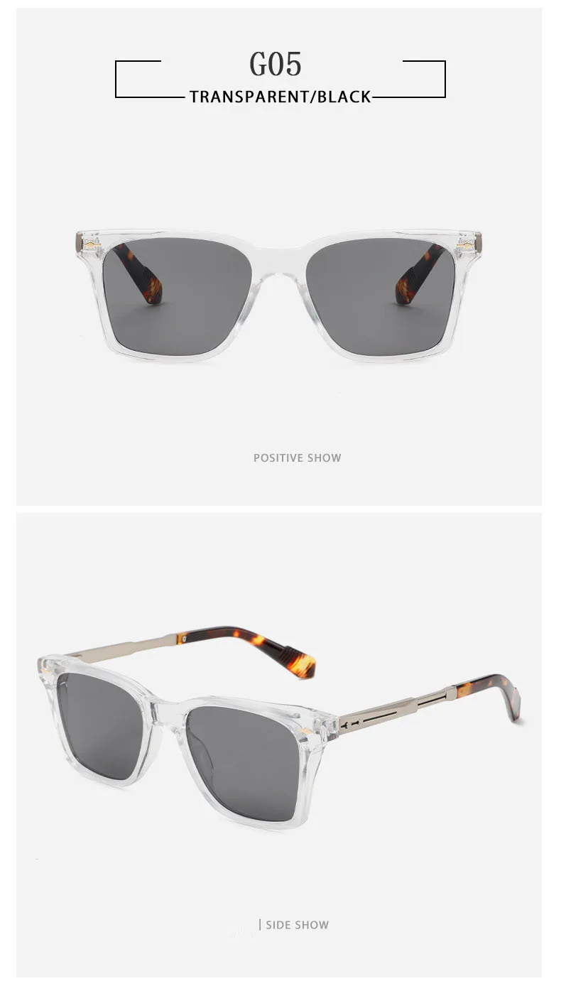 Mode Sonnenbrillen Frauen 2025, Vintage Quadrat Sonnenbrille Männer Retro Brille Dropshipping Gafas De Sol Hombre Lunette Soleil Femme – Detail 16