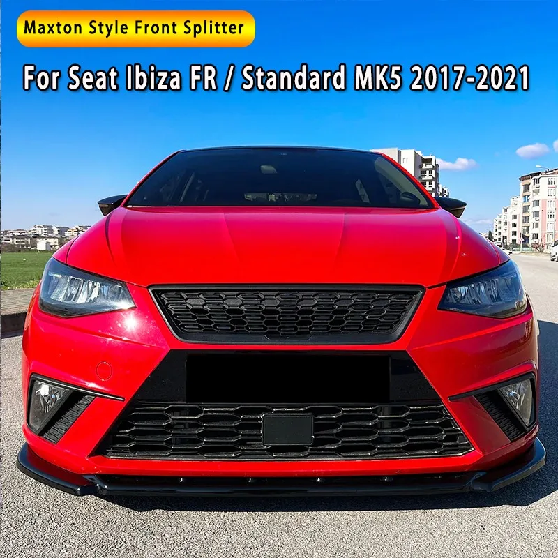 

Сплиттер переднего бампера Maxton Style для Seat Ibiza FR Mk5 и Seat Ibiza Standard Mk5 2017-2021