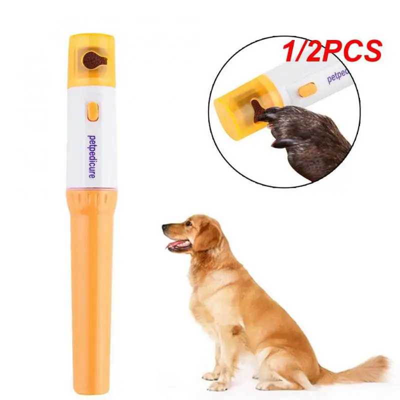 1/2PCS Pet Nail Clipper Polisher Electric Claw Sharpener Cat Dog Finger Paws Automatic Grinding Trimming Grooming Tools Pet