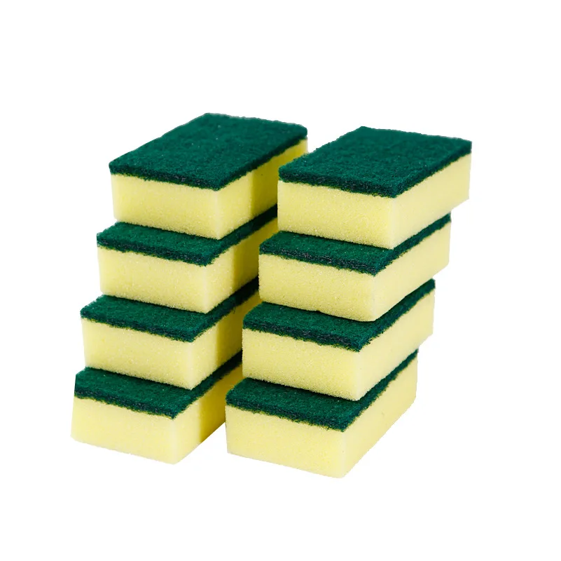 8 pezzi spugne per la pulizia altamente assorbenti forniture per la cucina pentola pulita macchia di ruggine spazzola in spugna detergente per grasso da cucina strumenti per la casa