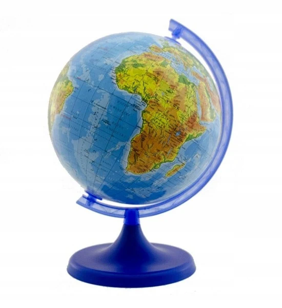 Fysieke wereldbol voor schoolbank 16cm