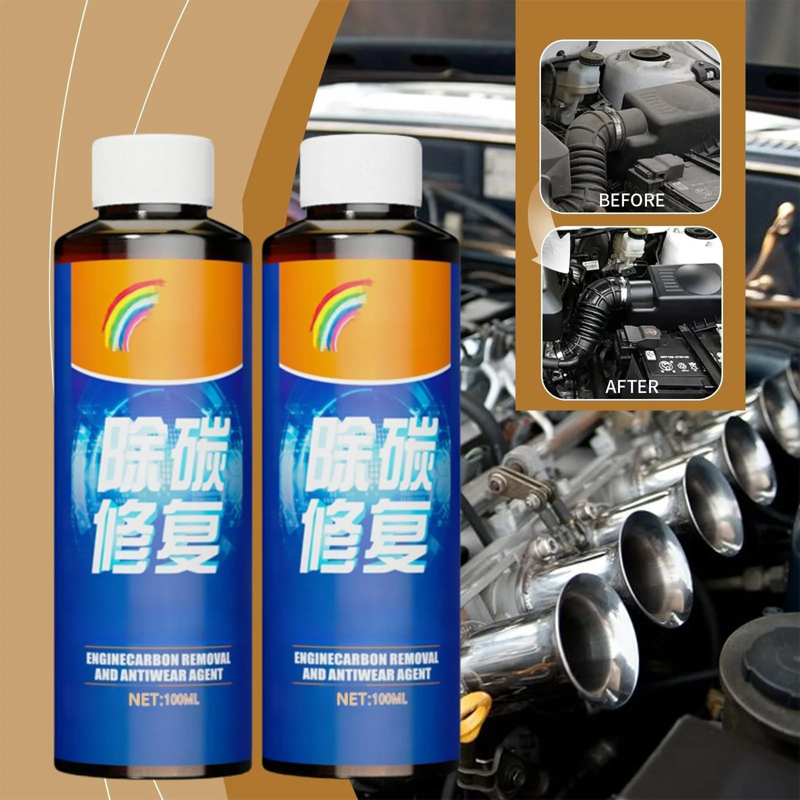 Engine Carbon Removal Repair Agent Highly Effective Engine Anti-Friction Treatment Suitable for Car Maintenance