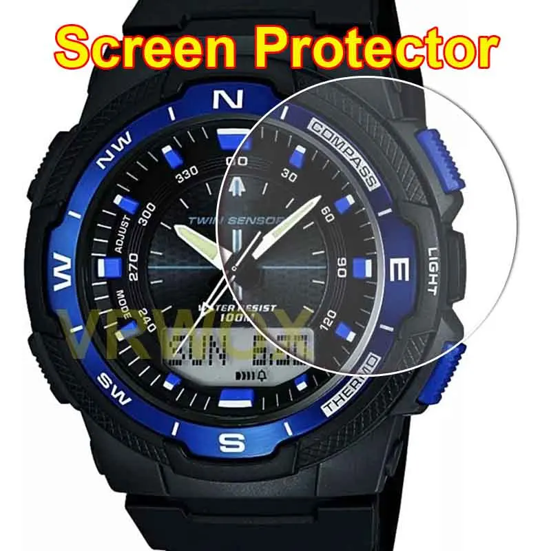 2PCS/3pc Suitable for  SGW-500H round watch screen protector