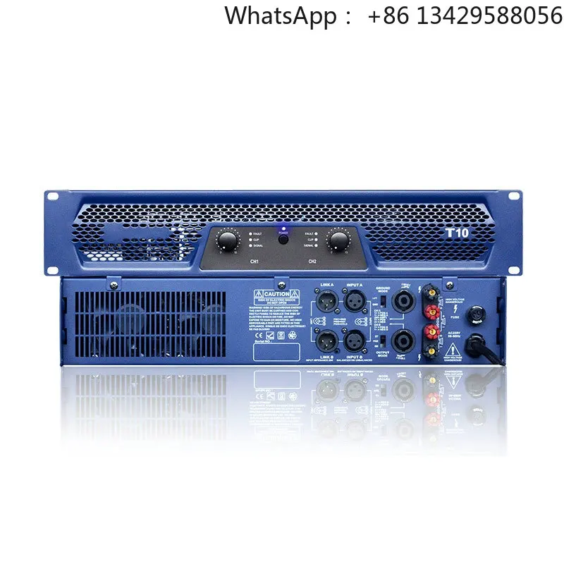 

VIRE Class H Professional Stage Performance KTV Audio Power Amplifier Dual Channel 2400W System PA Outdoor Active Amplifier