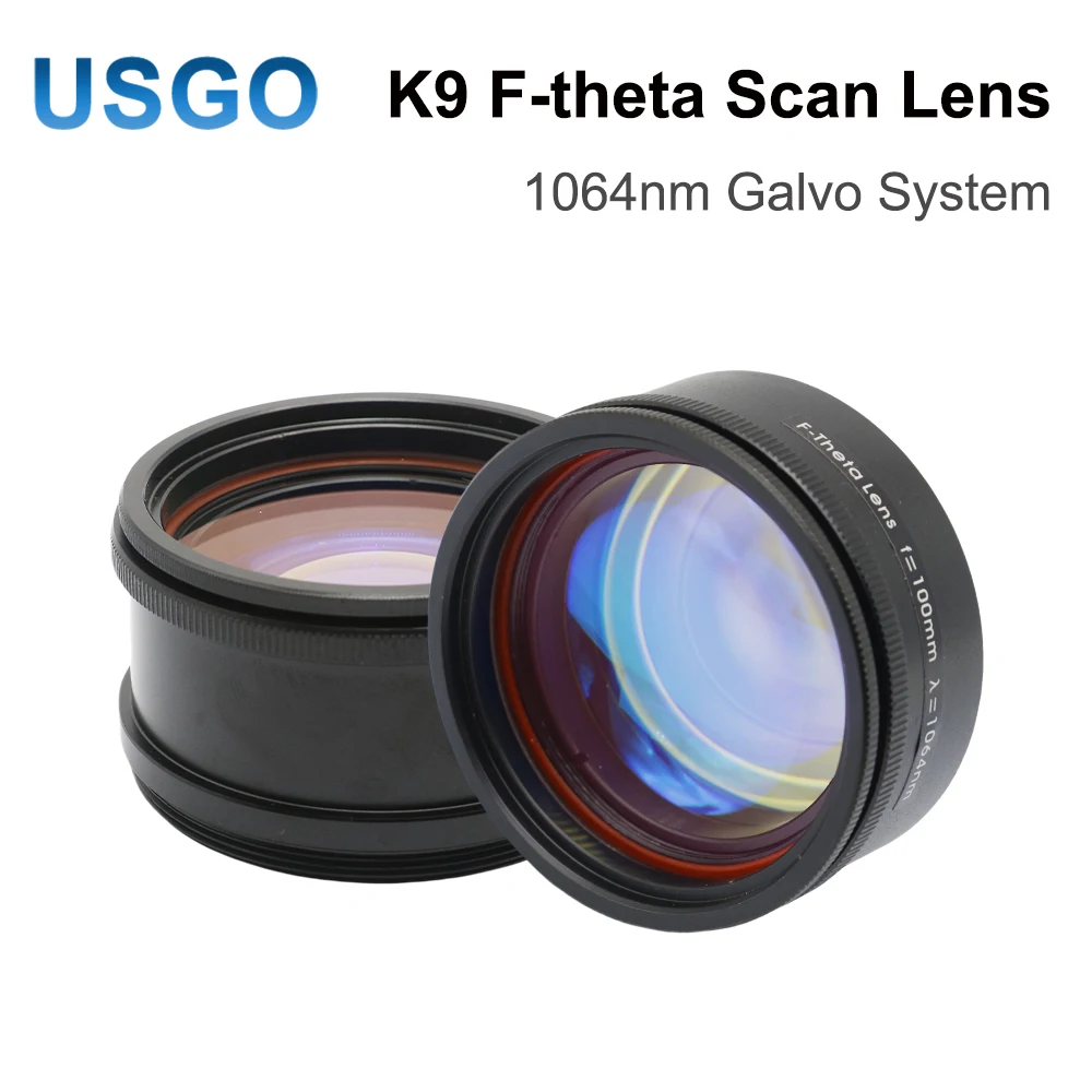 

USGO K9 F-theta Scan Lens Thread M39 & M55 1064nm Galvo System for 1064nm YAG Optical Fiber Laser Marking Machine Parts