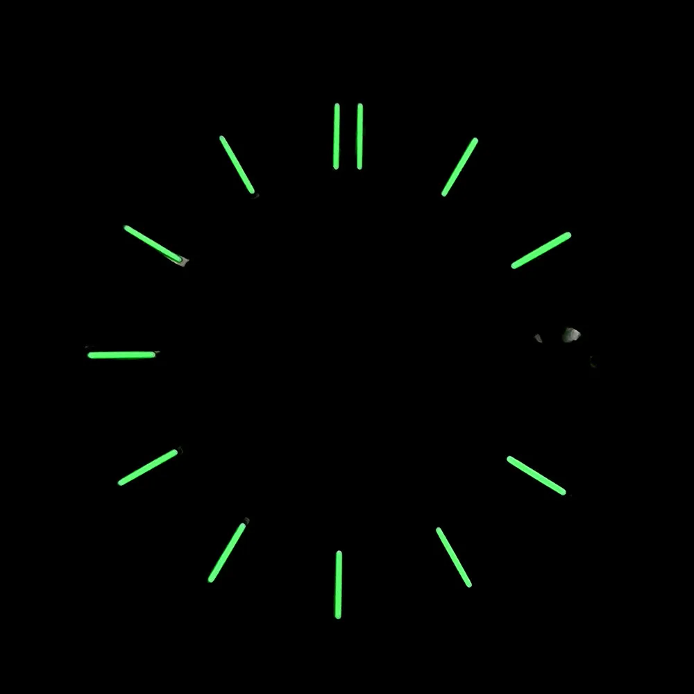 NH35 Dial 28.5mm Watch Dial Custom logo Dial Green Luminous dial Fit NH35 movement watch accessories