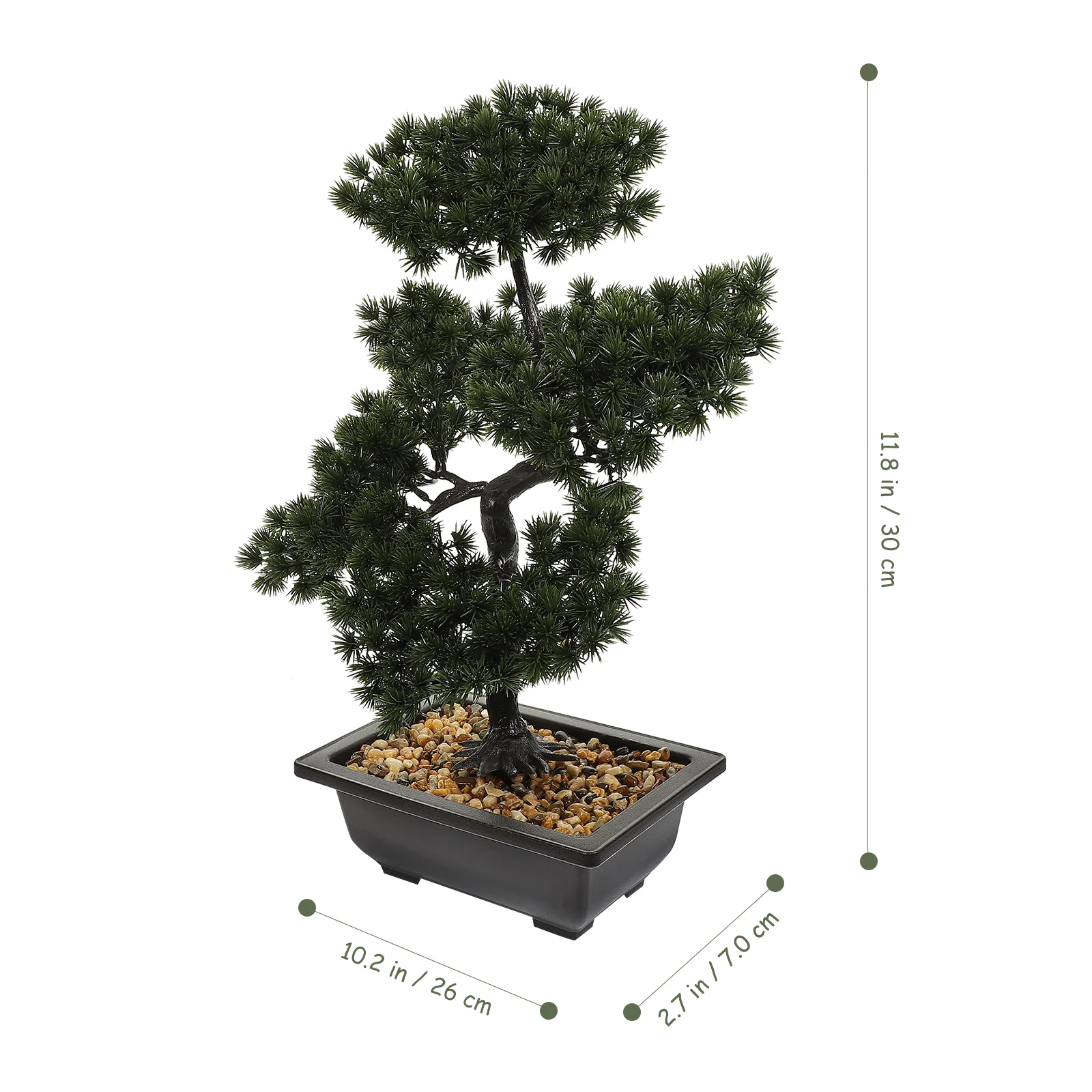 Simulation Welcome Pine Artificial Tree Bonsai Indoor Plant Pots Faux Plants Green False Man