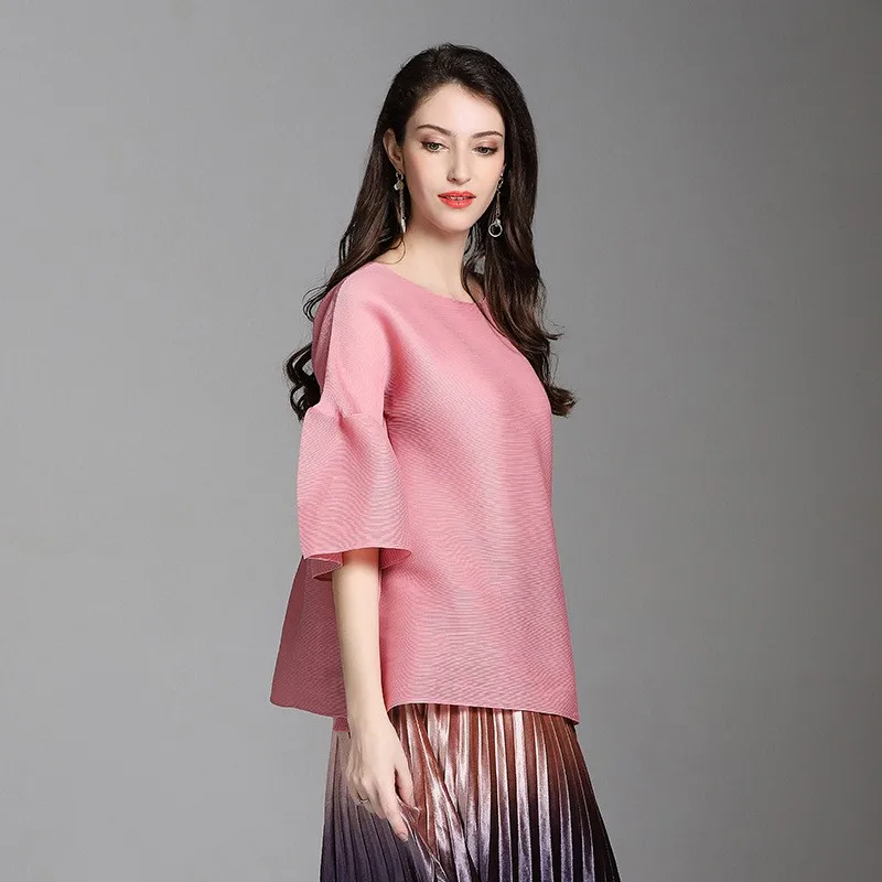 

Свободная базовая футболка Sle ort Sve, женская футболка Bell Sve Pure Color, повседневная модная полиэфирная ткань, деловая домашняя одежда