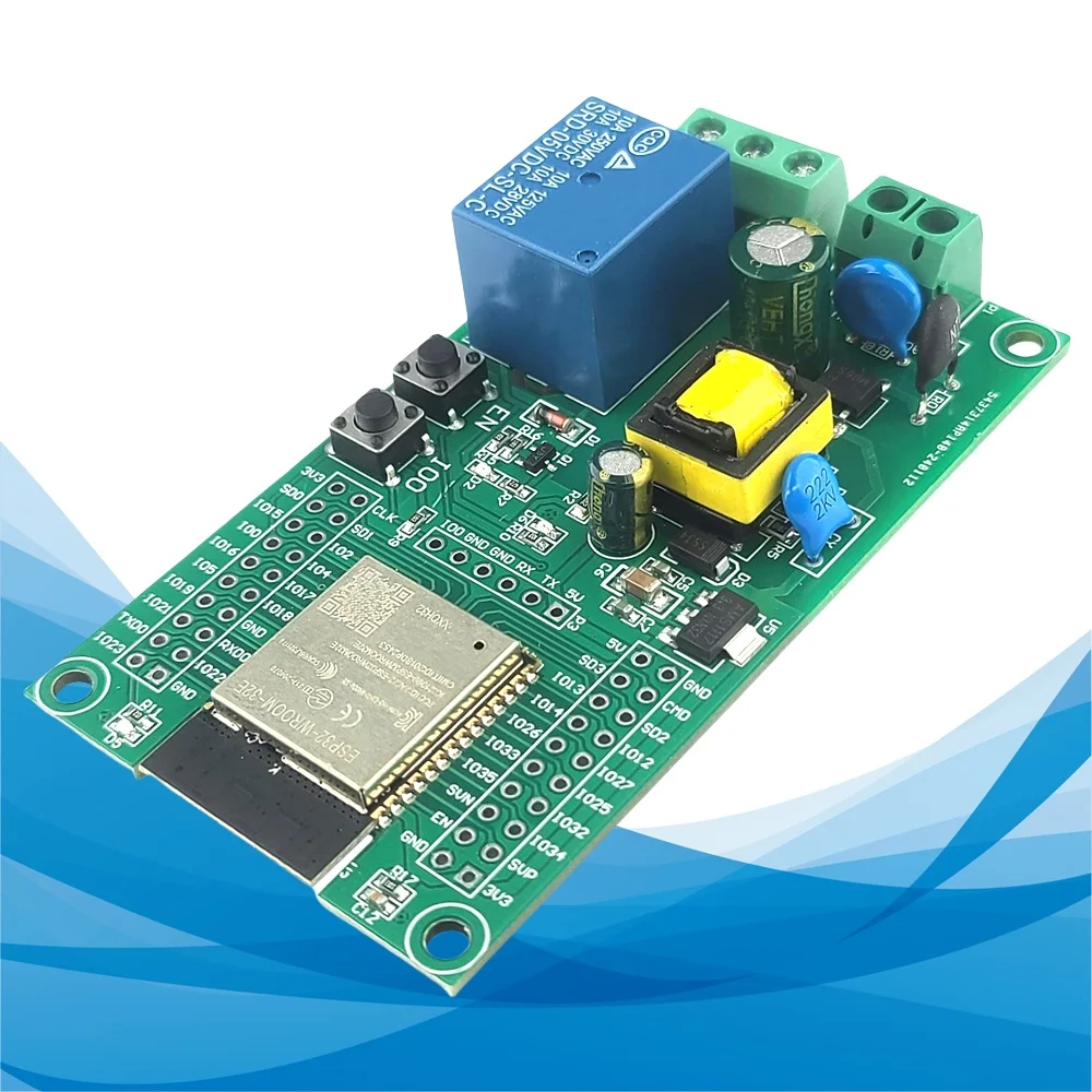 esp32-rele-de-via-unica-wifi-bt-placa-de-desenvolvimento-para-arduino-casa-inteligente-internet-das-coisas-4mb-flash-ac90-250v-esp32-wroom-32e