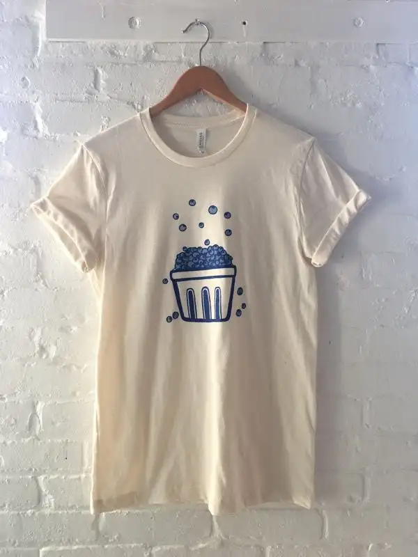 Blueberry T Shirt Gardening Food Screen Clothing Foodie Soft Style