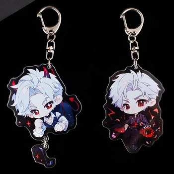 Anime Cosplay Chaveiro, Game Love e Deepspace, Qinche, Sylus, PVC Saco Pingente, Chaveiro Acessórios, Prop Jóias Presente