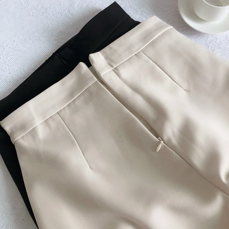 ITOOLIN موضة غير رسمية سلسلة نسائية دعوى السراويل عالية الخصر ضئيلة ألف خط السراويل مكتب فضفاض مستقيم بنطلون المرأة 2024 الصيف #5