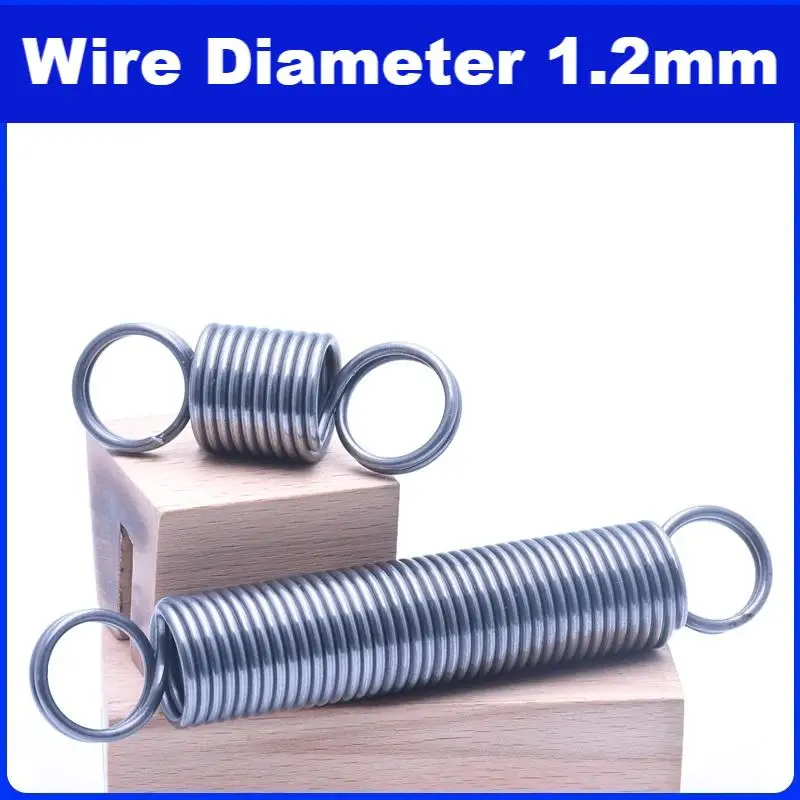 

Spring steel Tension spring1.2mmWire Dia，Outer Dia 12mm,Length30~300mm,Closed loop - Double loop,Retainer spring.