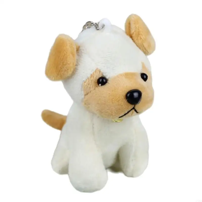  Miniature Pug And German Shepherd Plush Keychain Soft Toy Accessory For Children