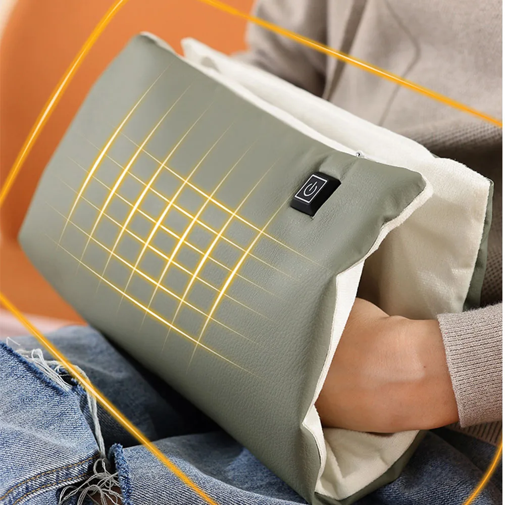 Rechargeable Hand Warmer Electric Double-sided Heating Hand Warmer Outdoor Heated Pad Winter Gift For Camping Travel Portable