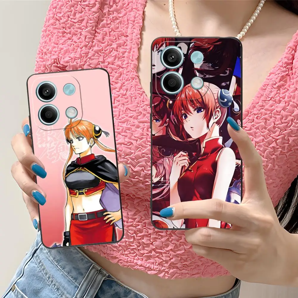 

Чехол для мобильного телефона Gintama Kagura для Xiaomi Redmi Note 14 13 12 11 S Pro Plus 4G 5G с цветной печатью, роскошный чехол для мобильных телефонов