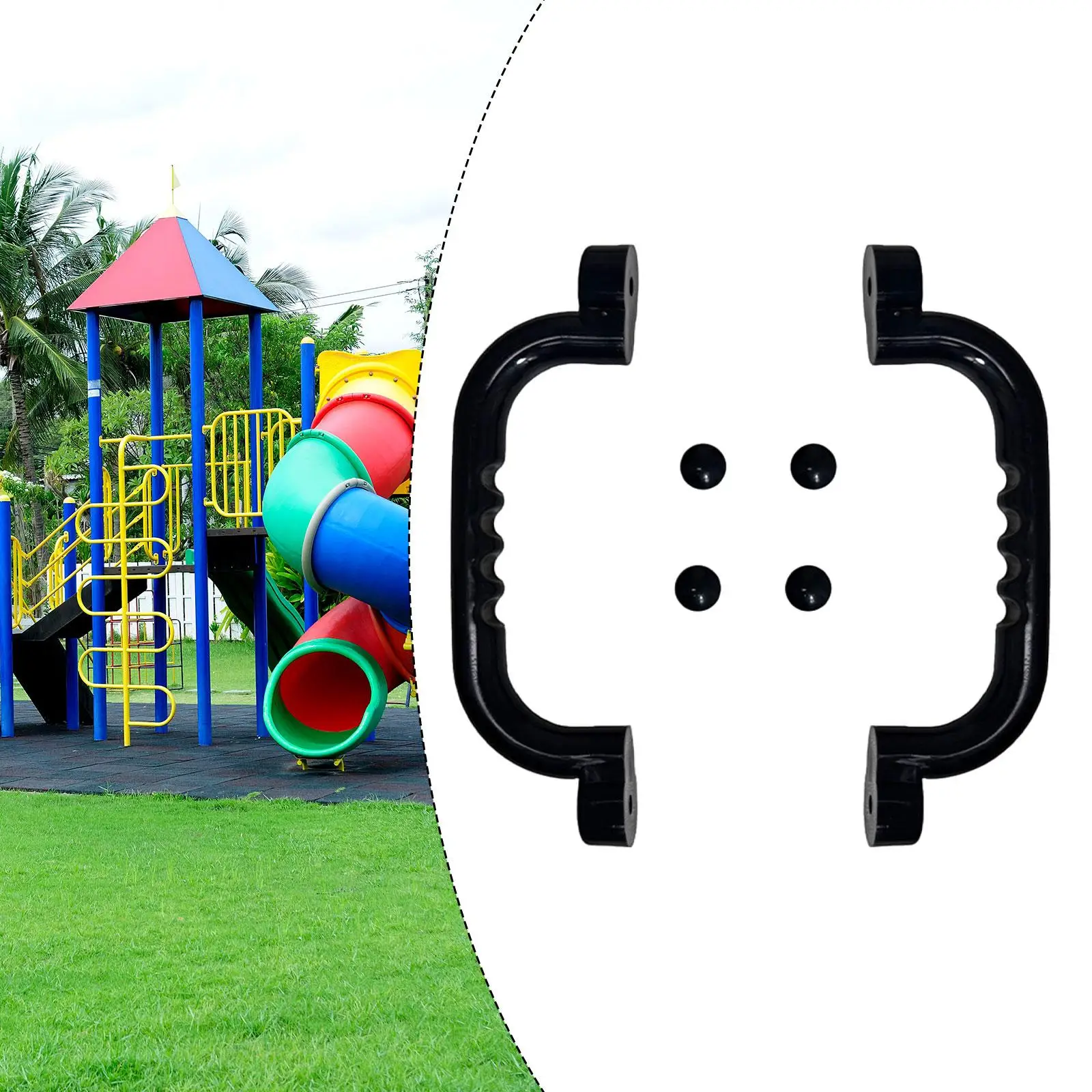 Asas para patio de juegos, juego de columpio, barra de agarre, marco de escalada al aire libre, equipo de patio de juegos para niños, regalo educativo, 2 uds.