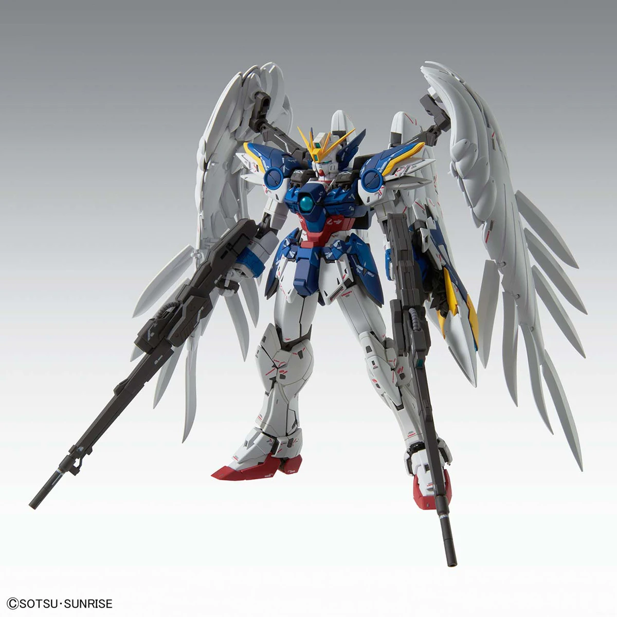 In Stock BANDAI Genuine MG 1/100 XXXG-00W0 W-Gundam Zero (EW) Ver.Ka Anime Action Figures Assembly Model Collection Toy