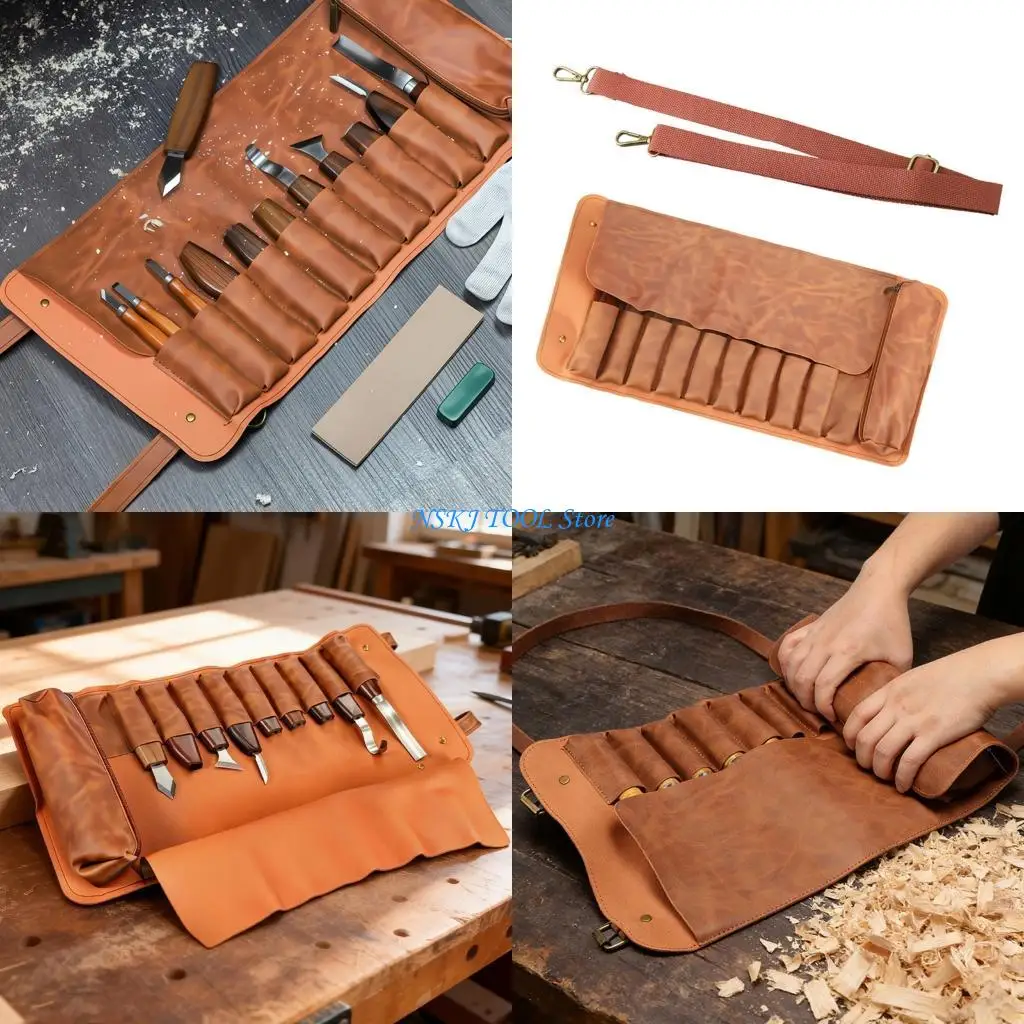 

L8RC Multi Functional PU Leather Tool Roll Holders For Sculpting And Craft Projects