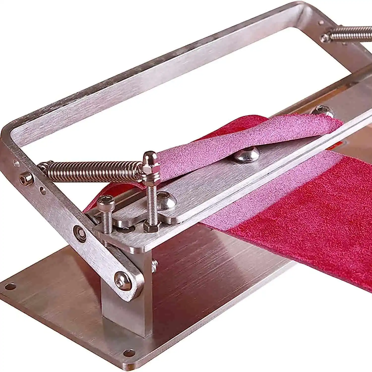 200mm Extended Manual Leather Skiving Machine Strip Belt Thinning Skiver Splitter Cowhide Leather Peeling Machine DIY Strap Cut