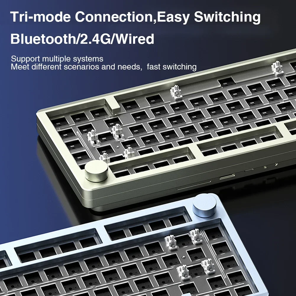 Imagem -05 - Leobot-kit Teclado Mecânico Bluetooth sem Fio Kit de Teclados de Alumínio 80 Teclas 80 Teclas 75 Junta Hot Swap Hi8 Modo 3