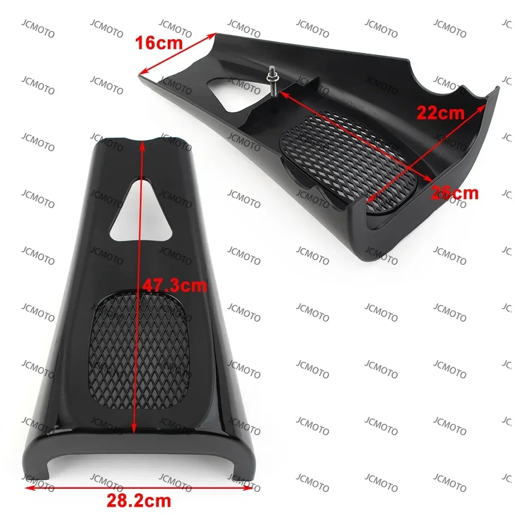 For M8 Harley Davidson Touring Road Street Glide 2017-up Motorbike Accessories Stretched Chin Spoiler Scoop ABS