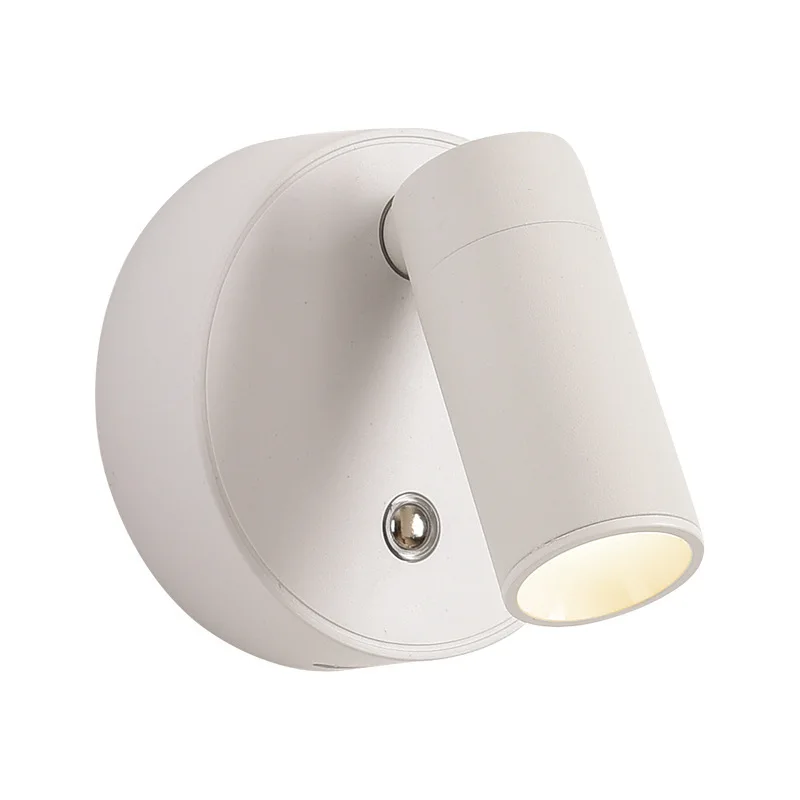 Bedside Indoor Reading Lamp with Charging, No Installation, No Wiring, Rotatable Small Night Light with Magnetic Attachment