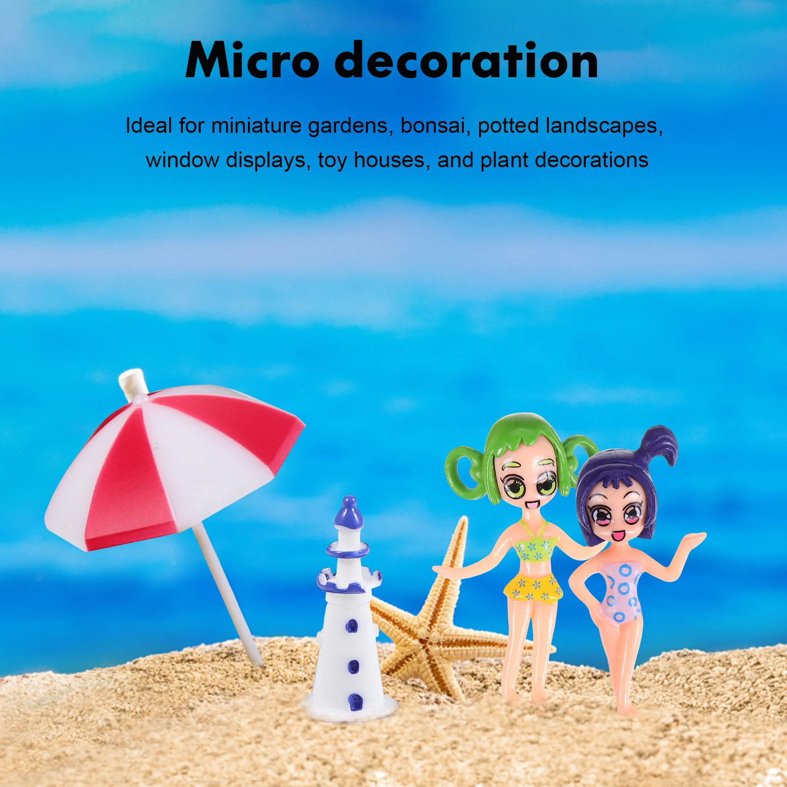 

Beach Decoration Miniature Plastic Accessories Realistic Mini Palm Tree Decorations Tiny Toys Scene Figurines Garden Landscaping