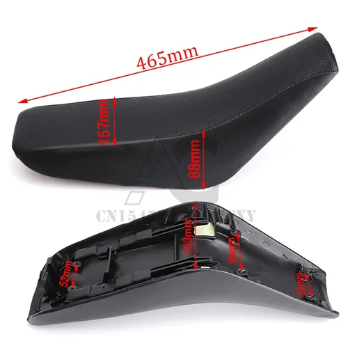 Imagen 2 del producto Asientos de sillín altos y planos para motocicleta Honda XR50 CRF50 50cc 70cc 110cc 125cc Dirt Pit Bike, funda de asiento cómoda, sillines de cojín