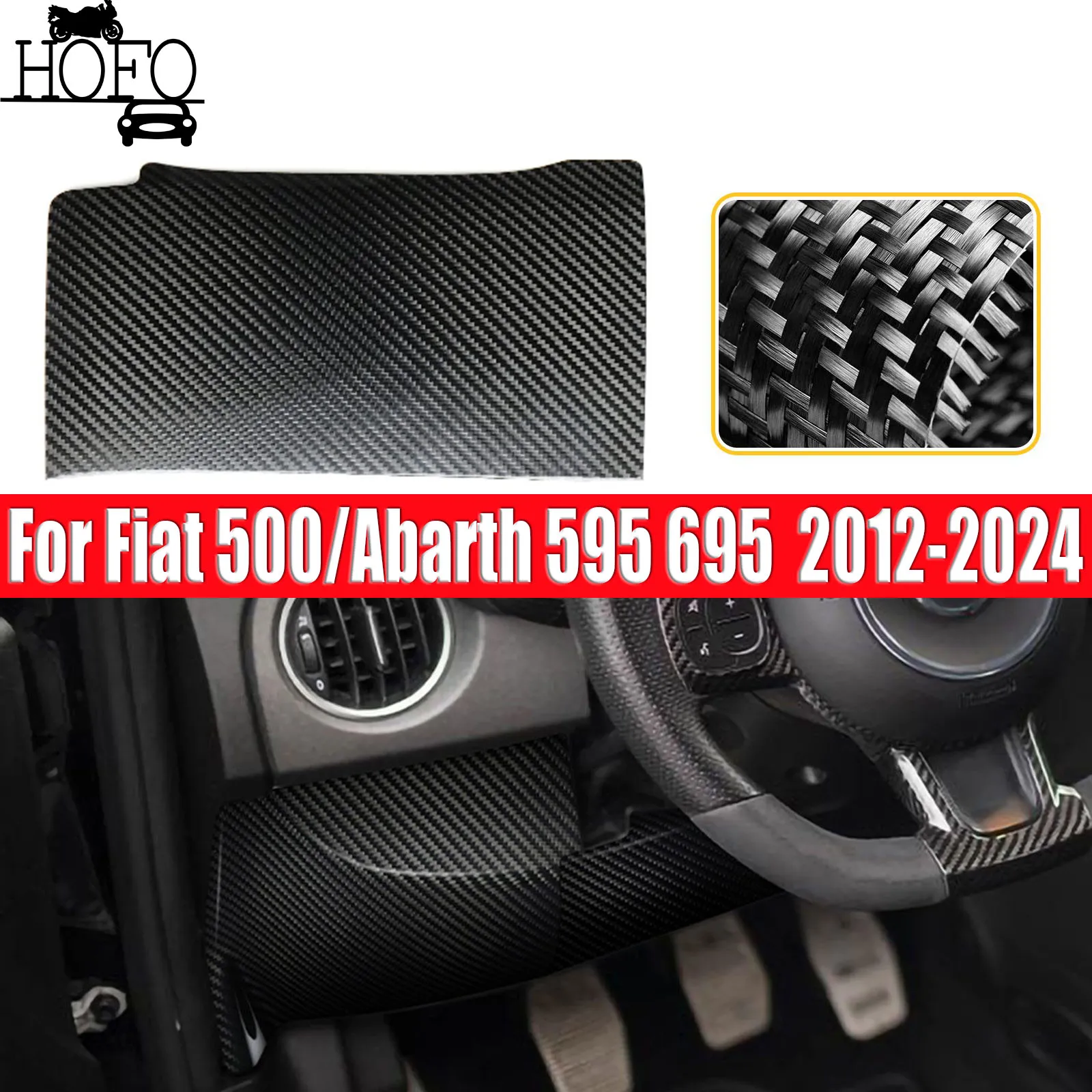 

For Fiat 500/Abarth 595 695 2012-2024 Driver's side Dash Lower Panel Cover