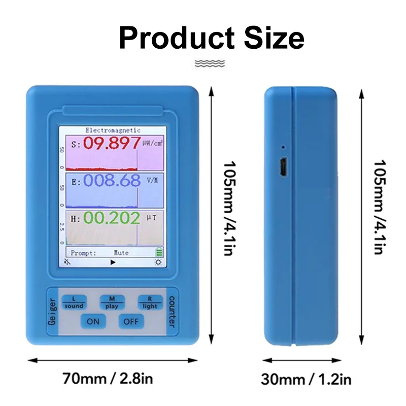 BR-9A/XR2 كاشف الإشعاع الكهرومغناطيسي عالي الدقة احترافي شبه وظيفي نوع اختبار الإشعاع الكهرومغناطيسي #6