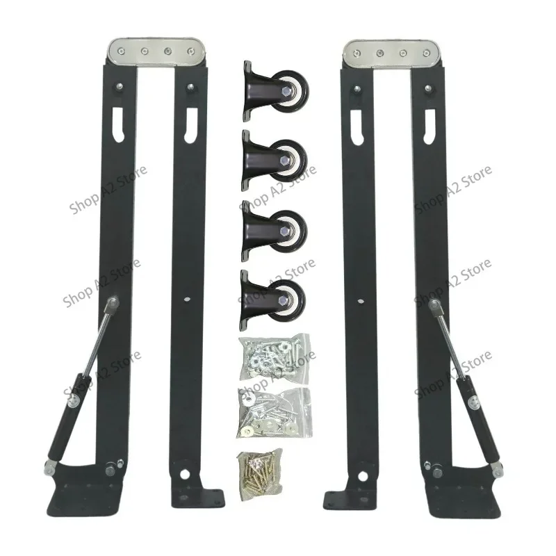 Flip-down Folding Table Multi-functional Hidden Telescopic Bar Storage Dining Table Invisible Folding Table Hardware