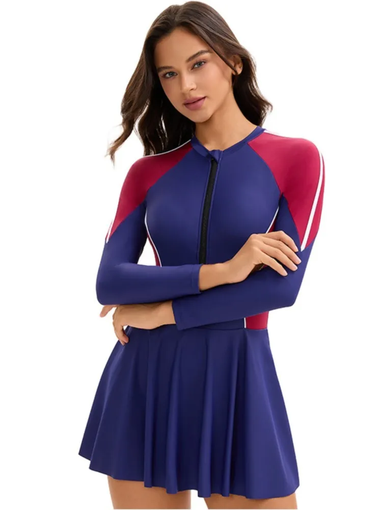 

New High Waist Sexy Swimsuit Women Summer Bathing Suit Bikini Set Long Sleeve Swimwear Women Beach Swimming Suit For Female