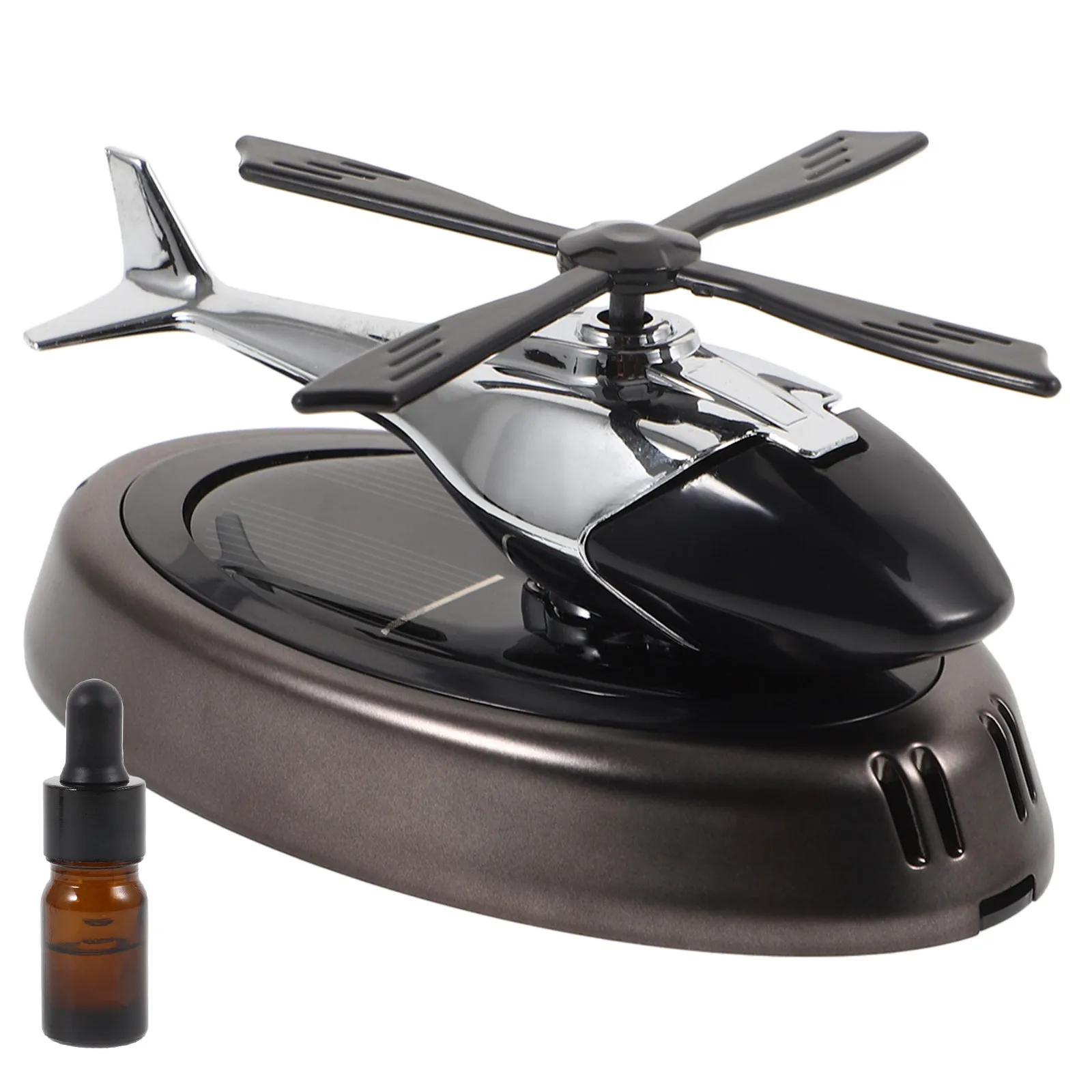 

Solar Powered Rotating Car Air Freshener Dashboard Decor Aromatherapy Diffuser for Essential Oils Compact Portable Car Fragrance