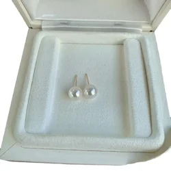 Seawater Pearl Stud Earrings, 925 Silver Stud Earrings, Women's Jewelry, Trendy Accessories