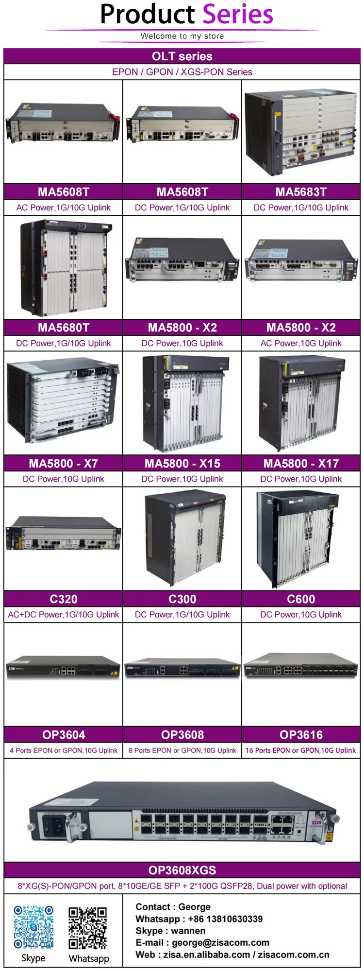 ใหม่ขายดี FTTH GPON OLT 8พอร์ต manament OLT พร้อม web/cli/nms สำหรับการใช้ใยแก้วนำแสง