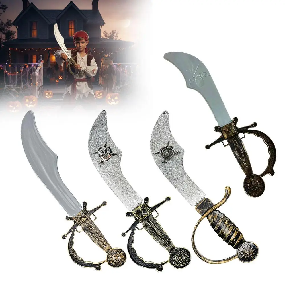 Plastik-Piratenmesser-Spielzeug, Cosplay-Deko, Spielzeugschwerter, Piratenkapitän-Kostüm, Party-Requisiten für Kinder, Geschenk-Spielzeug – Detail 9