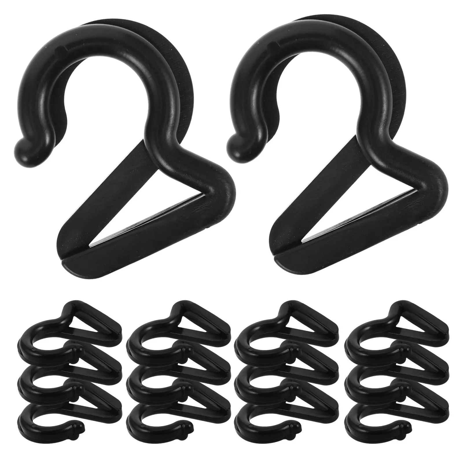20Pcs Rv Awning Hooks Plastic S Shape Hooks for Tent Camping Lights Hanging Organizer Accessories Rv Tent Canopy