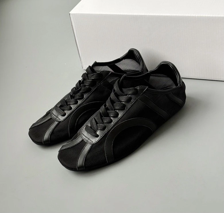 

Весна-лето, новый корейский лоскутный галстук Sle Me, дышащий повседневный плоский бот De Xin с круглой головкой, женский модный L...