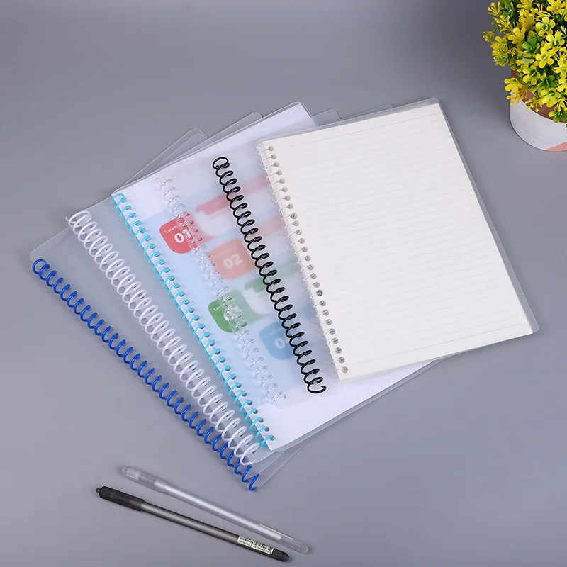 5/10PCS High Capacity Plastic Spiral Binding Coils, DIY Book Rings