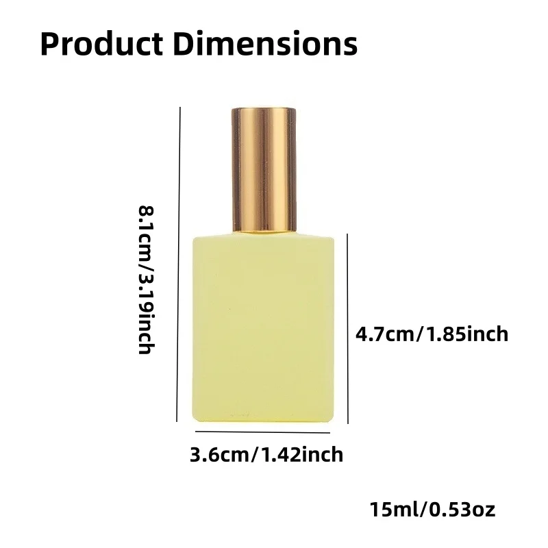 【شعار مخصص】100 قطعة مخصصة 15 مل زجاجة تعبئة زجاجية للزيوت العطرية الملونة مادة حاوية تغليف التجميل #3