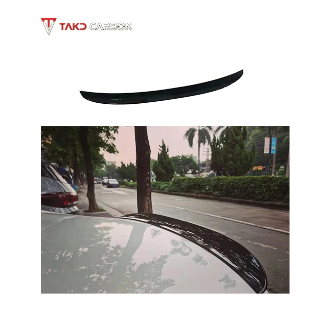 

TAKD Hot Style Real Dry Carbon Fiber Rear Spoiler Wing Universal Trunk Spoiler for Cars for bmws 8 Series G16