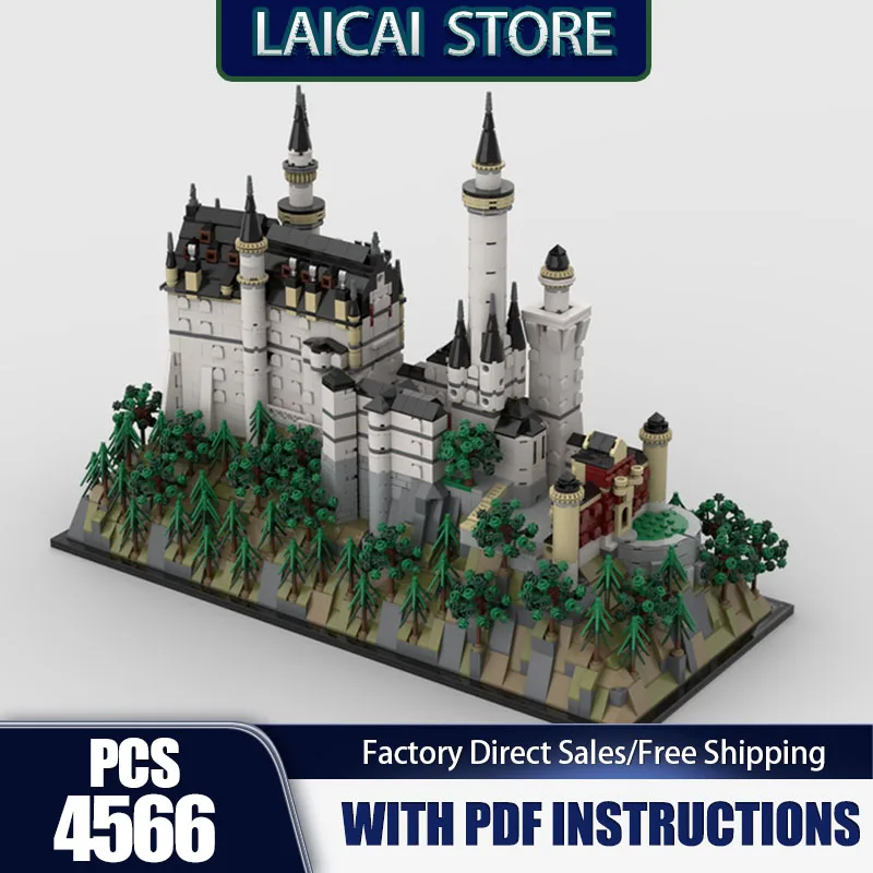 

Medieval Castle Model Moc Building Bricks Swan Castle Model Technology Modular Blocks Gifts Christmas Toys DIY Sets Assembly