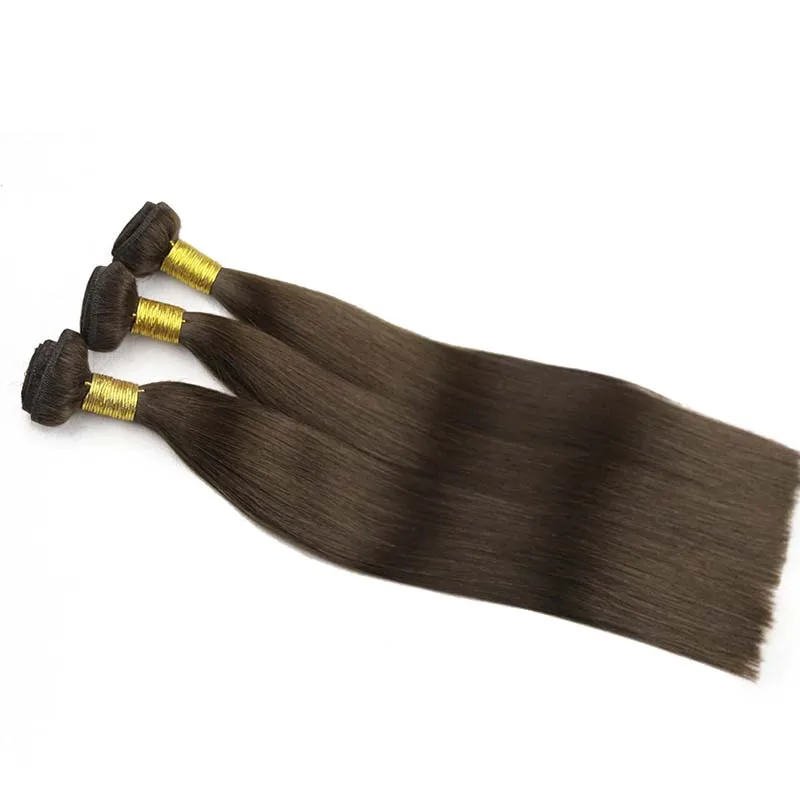 CamBoss-Extensions de Cheveux Naturels Vierges Bruts, à Double Proximité, 100g par Paquet, #2