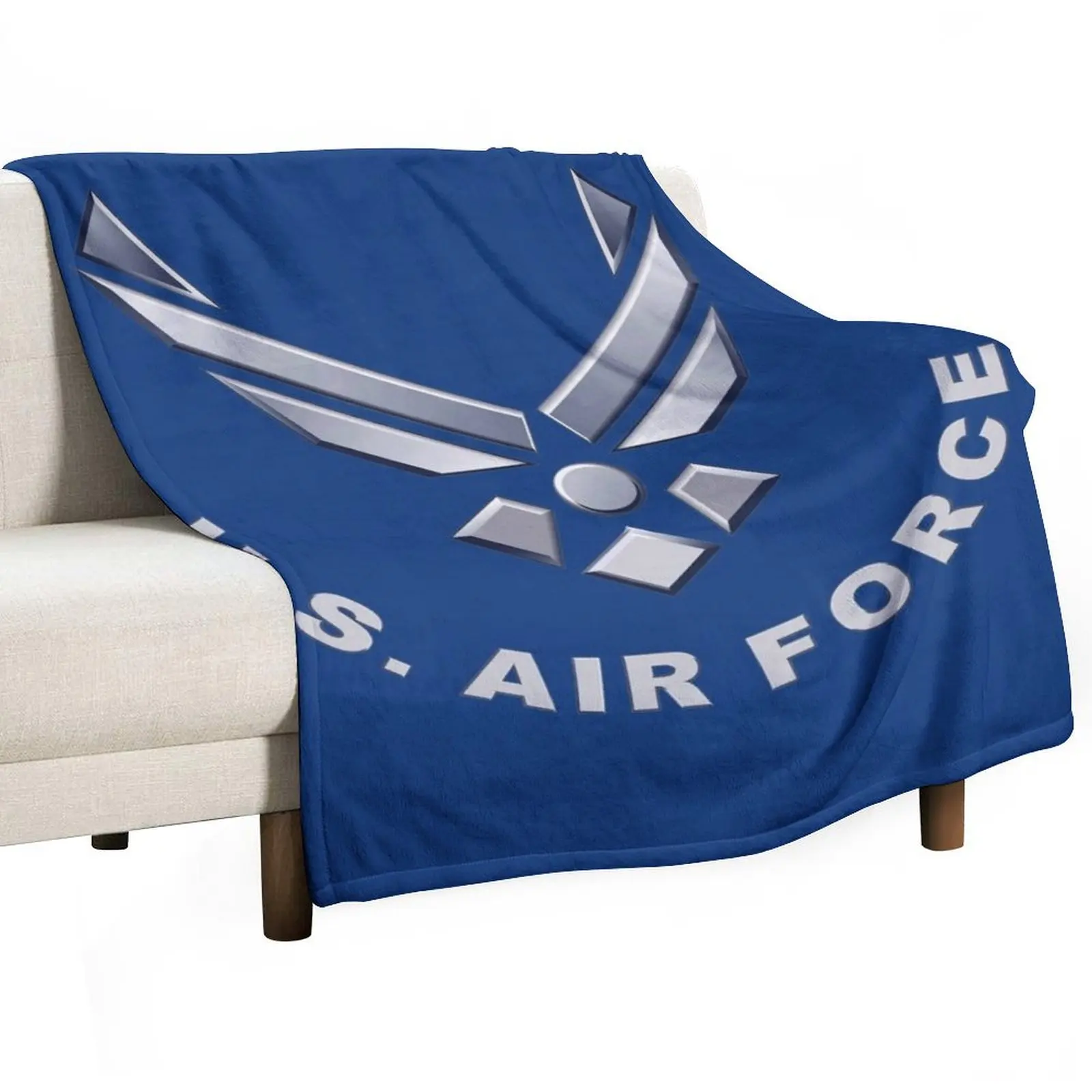 

U. S. Air Force Symbol for Dark Colors Throw Blanket Lightweight Cozy Blanket for Bed Sofa
