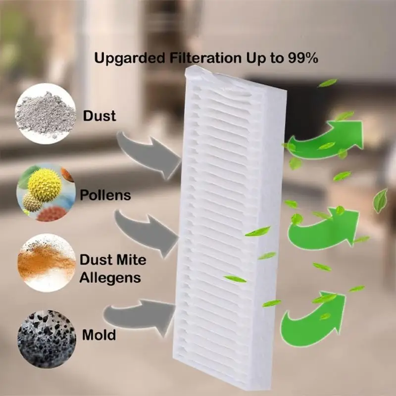 M6CB MOP Pad Side Brush Side Score CLOBOT Phụ kiện thay thế Bộ lọc vật liệu nhựa cho LEFANT M210B M210S M210B