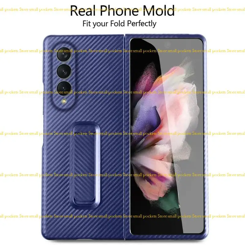 

R1WD Unique Durable Special Material Carbon Fiber Phone for Case for Z fold 3 Shockpr