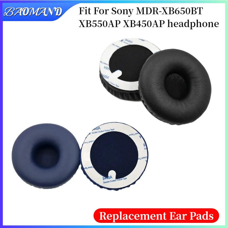 

For Sony MDR-XB650BT XB550AP XB450AP Sponge Cover Breathable Leather Mesh Ear Cover Protective Cover Headset Replacement