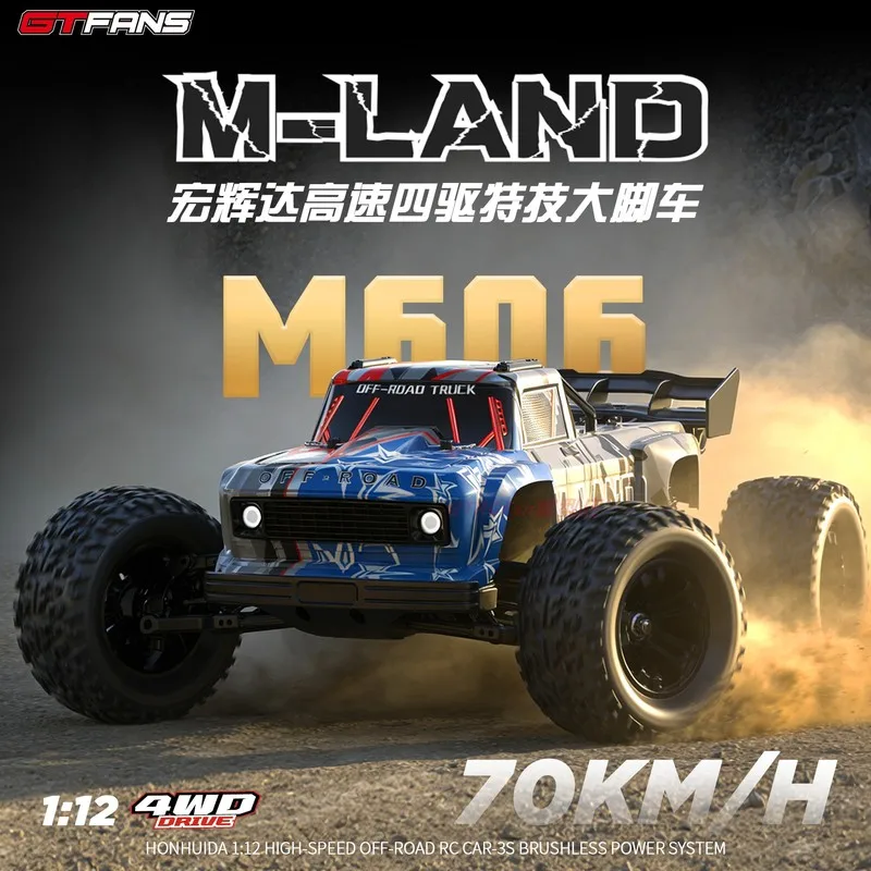 M606 1:12 Scale Monster Truck Off-Road Rc Car With Fly Fuzhou Controller Suitable For Ages 14 And Up Toy Model